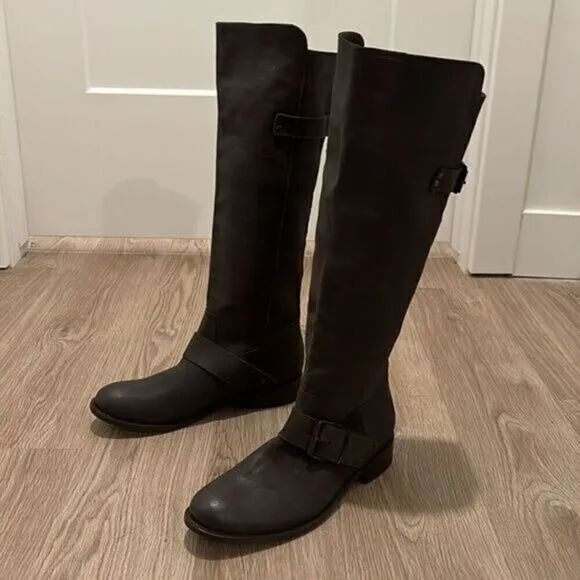 Dolce Vita Lucianna Leather Pull On Riding Boots