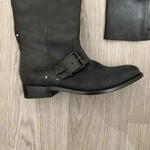 Dolce Vita Lucianna Leather Pull On Riding Boots