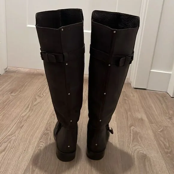 Dolce Vita Lucianna Leather Pull On Riding Boots