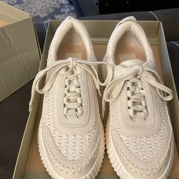 Dolce vita sandstone knit Dolen pearl sneakers