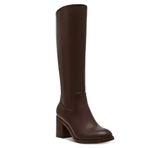 Dolce Vita Women's Ullah Block-Heel Dress Boots NEW Dark Brown Size 8.5