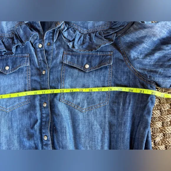 Double D Ranch Punchy Dress - Denim Size XL