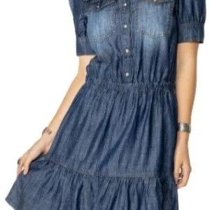 Double D Ranch Punchy Dress - Denim Size XL