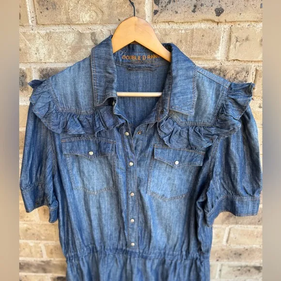 Double D Ranch Punchy Dress - Denim Size XL