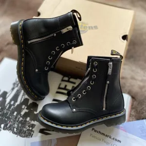 Dr. Martens 1460 Double Zip Leather Lace Up Boots