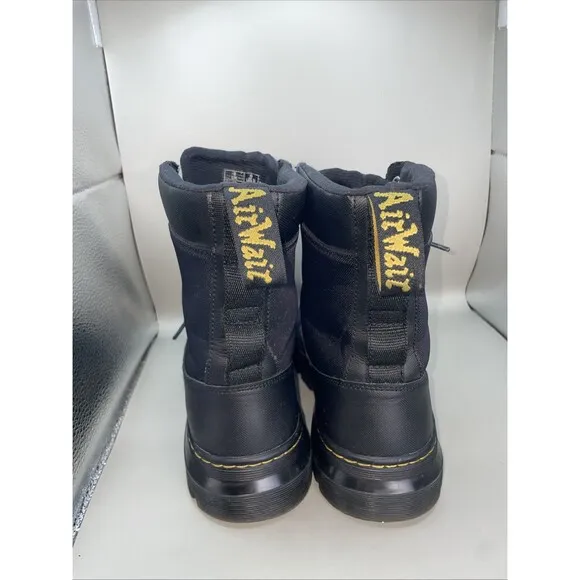 Dr Martens Boots Combs Tech Jungle Mens 9 Womens 10 Black Canvas (no strap)