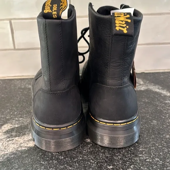 Dr. Martens Combs Leather Casual Black Boots Men's size 11 NEW