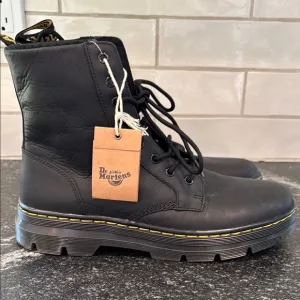 Dr. Martens Combs Leather Casual Black Boots Men's size 11 NEW