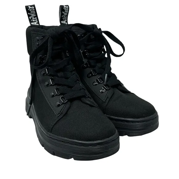 Dr. Martens Combs W Women's Black Utility Combat Boot Size 6