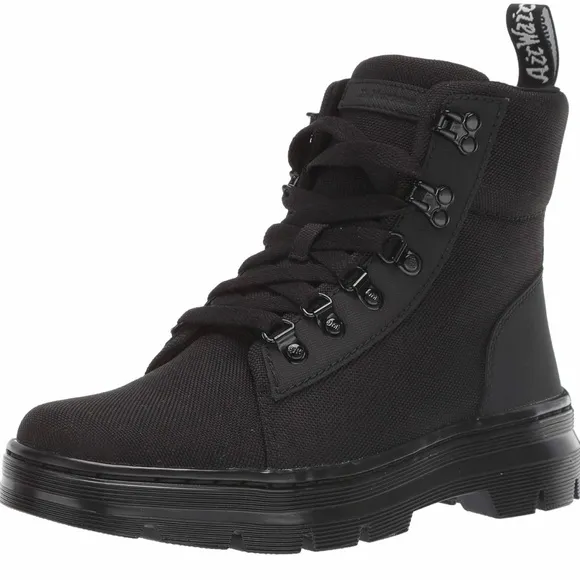 Dr. Martens Combs W Women's Black Utility Combat Boot Size 6