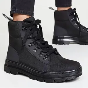 Dr. Martens Combs W Women's Black Utility Combat Boot Size 6