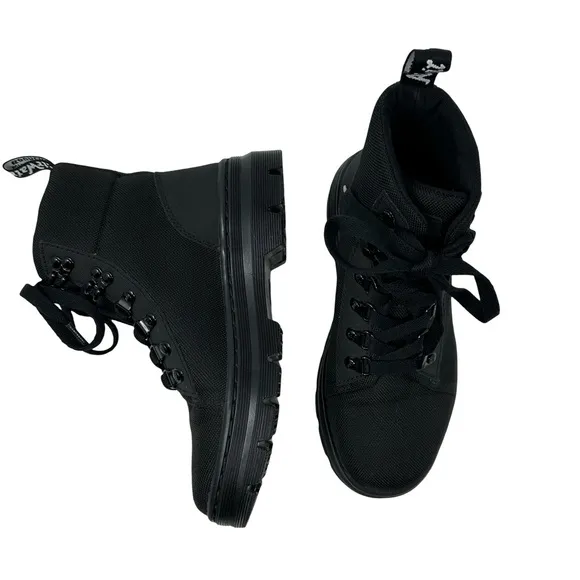 Dr. Martens Combs W Women's Black Utility Combat Boot Size 6