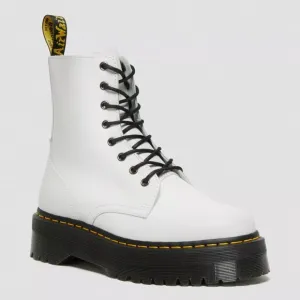 Dr. Martens Jadon Women’s Size 5 White Smooth Leather Platform Boots NEW