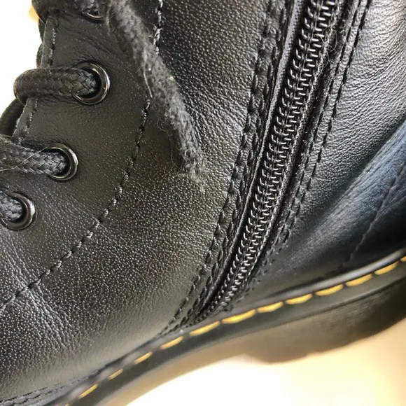 Dr. Marten‘s Junior 1460 Softy Leather Lace Up Boots Black Size 3 unisex EUR 34