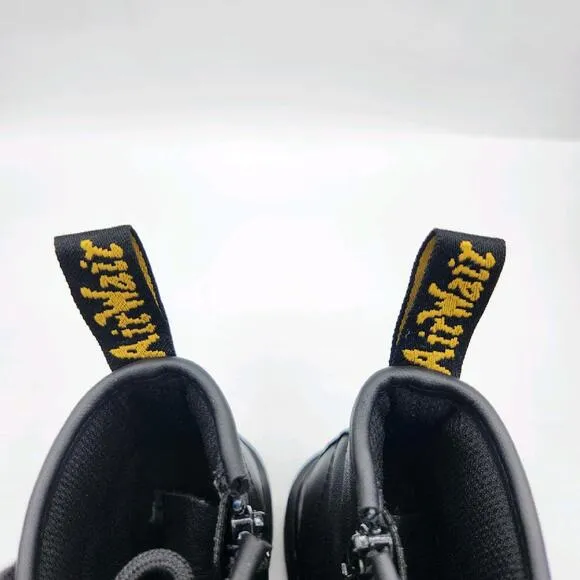 Dr. Martens Junior 1460 Softy T Leather Lace Up Boots Kids Size 3 Black