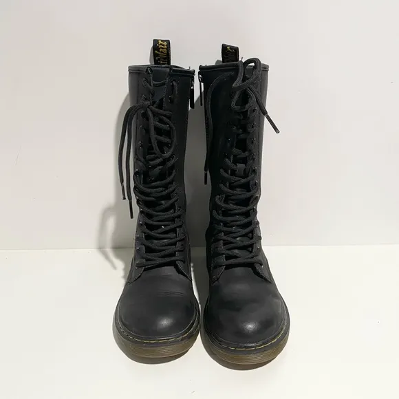 Dr. Martens JUNIOR 1914 LEATHER TALL BOOTS Size 1