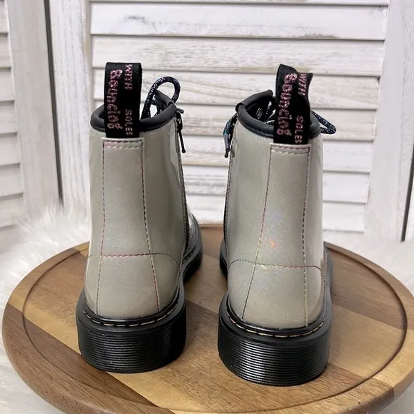 DR. MARTENS l  Lace Up  1460 Glitter Metalic Boot Men’s 4 Women’s 5