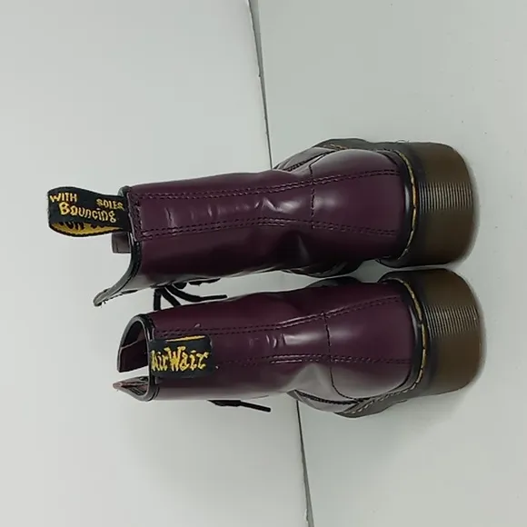 Dr. Martens Leather Ankle Boots 10072 - Purple Plum - Size 6