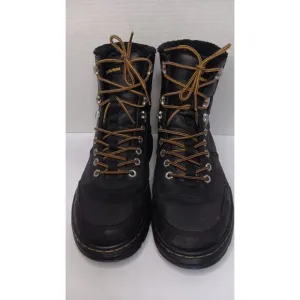 Dr. Martens Men Black 9 Combs Tech Faux Fut Lined Lace Up Outdoor Boots