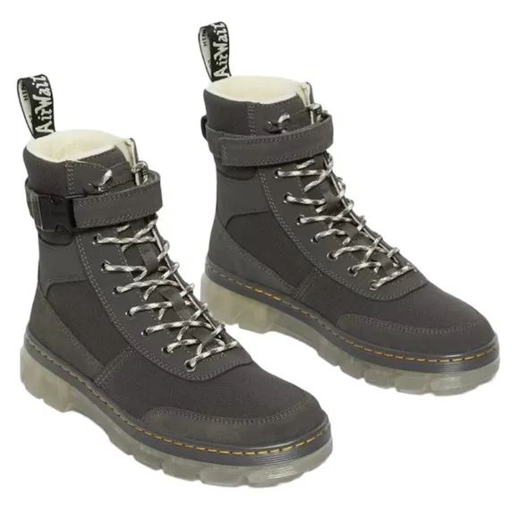 Dr. Martens Mens Combs Tech Iced Gunmetal Soho Boots Size 8
