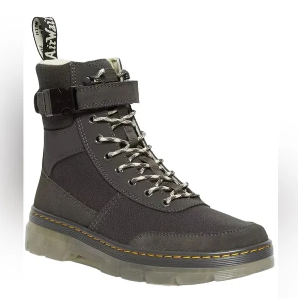 Dr. Martens Mens Combs Tech Iced Gunmetal Soho Boots Size 8