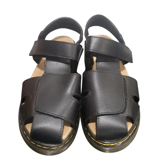 Dr. Martens Moby II Junior Black Sandals Leather Size US L Youth 5