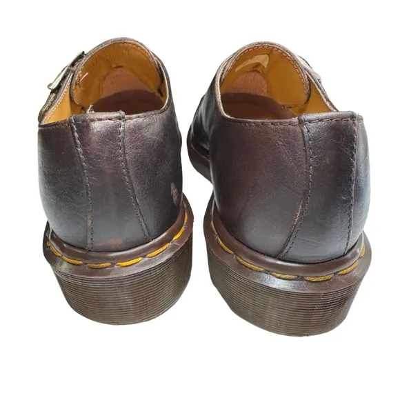 Dr Martens monk strap made in England vintage Slip-On leather loafers W8 2039