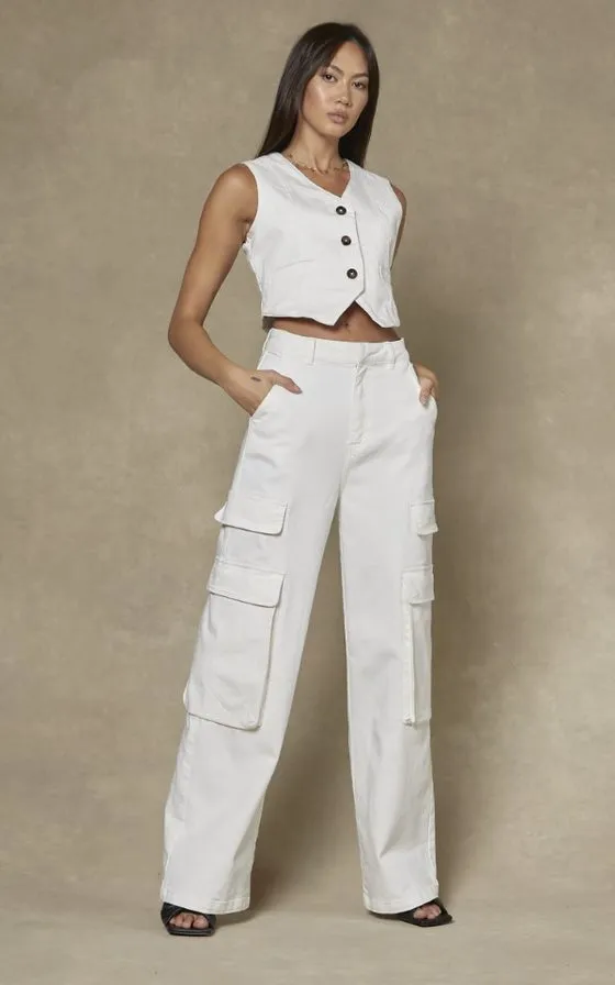 DRICOPER CARGO WIDE LEG PANTS