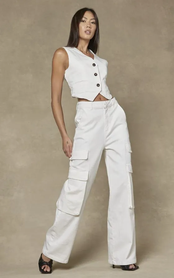 DRICOPER CARGO WIDE LEG PANTS