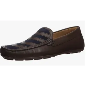 Driver Club USA Men's Leather Malibu Driver Loafer, Brown/Red, Size 8