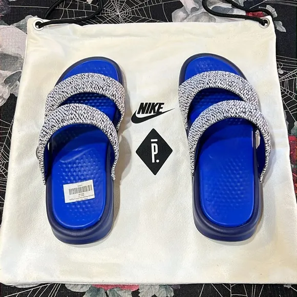 DS 2017 NIKE BENASSI DUO ULTRA SLD x PIGALLE NIKELAB SLIDES SZ MENS 9 RARE