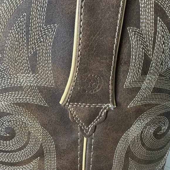 Durango Americana USA Western Cowboy Boots Buckle Embroidered Women - Size 9.5M