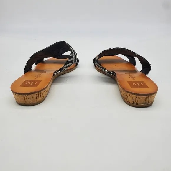 DV by Dolce Vita Shoes Women’s 10 Bailey Dual Strap Cork Slides Sandals