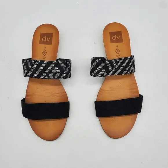 DV by Dolce Vita Shoes Women’s 10 Bailey Dual Strap Cork Slides Sandals