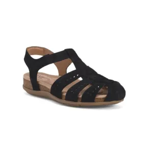 EARTH Black Suede Birdie Comfort Sandals