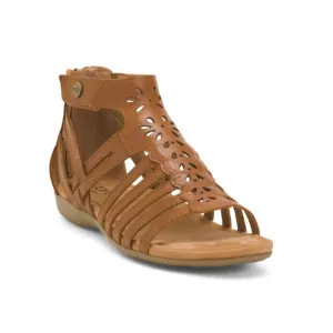EARTH Brown Leather Bennie Comfort Sandals