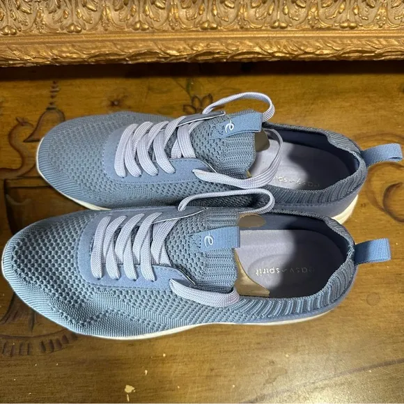 Easy Spirit Knit Blue Sneakers - Tahlor Size 9.5 W Brand New in Box