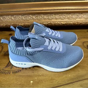 Easy Spirit Knit Blue Sneakers - Tahlor Size 9.5 W Brand New in Box