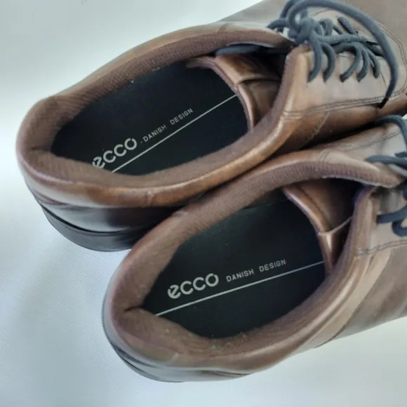 ECCO Leather Aquet Tie Oxford Mens Sz 14
