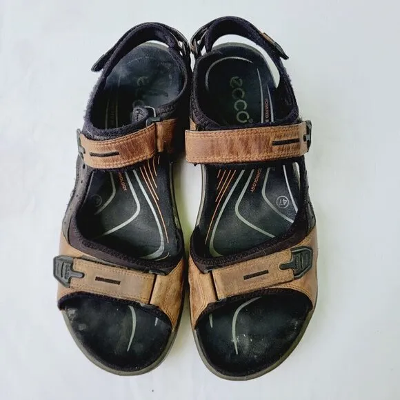 ECCO Men's Brown Yucatan Athletic Sport Hiking Walking Sandals - 47 (US 13/13.5)