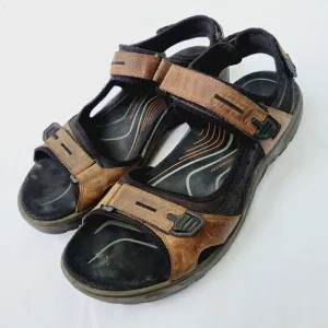 ECCO Men's Brown Yucatan Athletic Sport Hiking Walking Sandals - 47 (US 13/13.5)