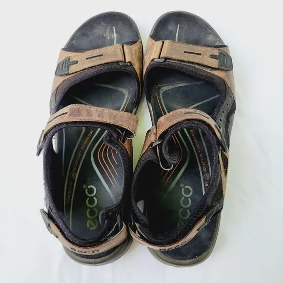 ECCO Men's Brown Yucatan Athletic Sport Hiking Walking Sandals - 47 (US 13/13.5)