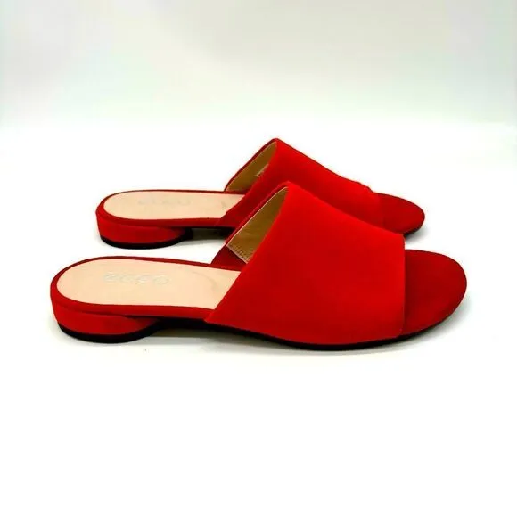 Ecco Peep Toe Slides