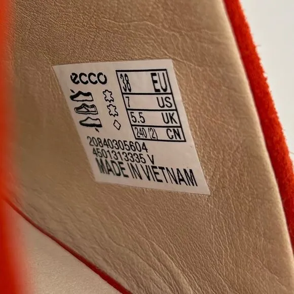 Ecco Peep Toe Slides