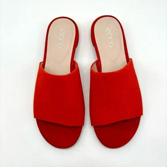 Ecco Peep Toe Slides