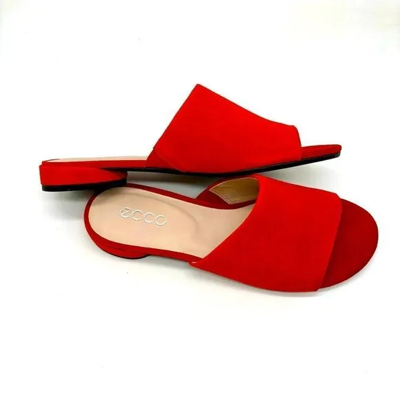 Ecco Peep Toe Slides