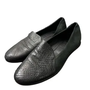 ECCO Touch Ballerina 2.0 Women's Black Leather Flat EU 38 US‎ 7 / 7.5 Snakeskin