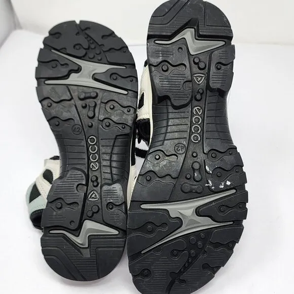 ECCO Womens Sport Offroad Sandals Size 42 US 11/11.5 Black Silver