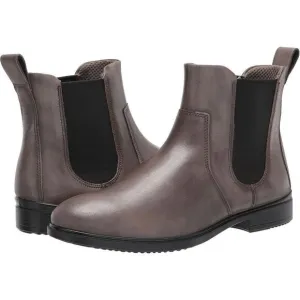 Ecco Women's Touch 15 Danish Design Leather Chelsea Boots Gray/Black Size 4-4.5