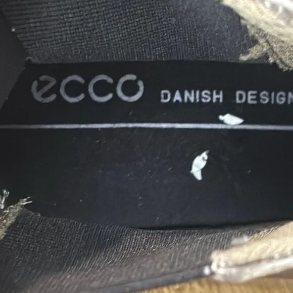 Ecco Women's Touch 15 Danish Design Leather Chelsea Boots Gray/Black Size 4-4.5
